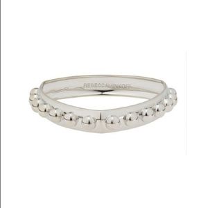 Silver Studded Bangle Bracelet